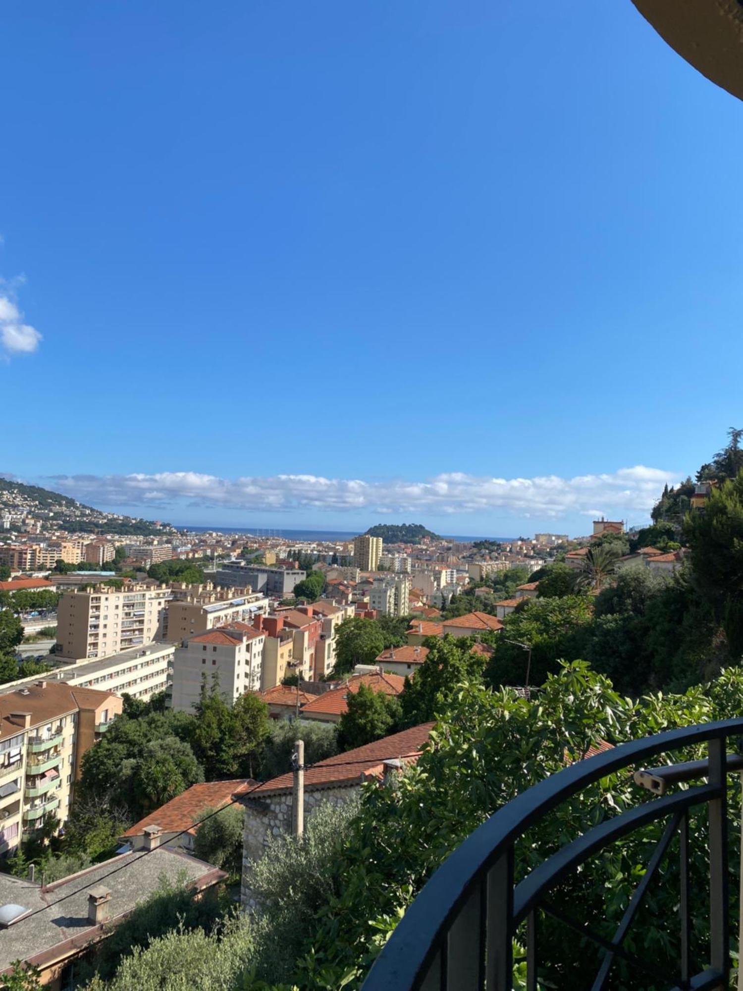Appartement-Nice 01 Vue Mer - Panoramique Wifi-Parking Extérieur photo