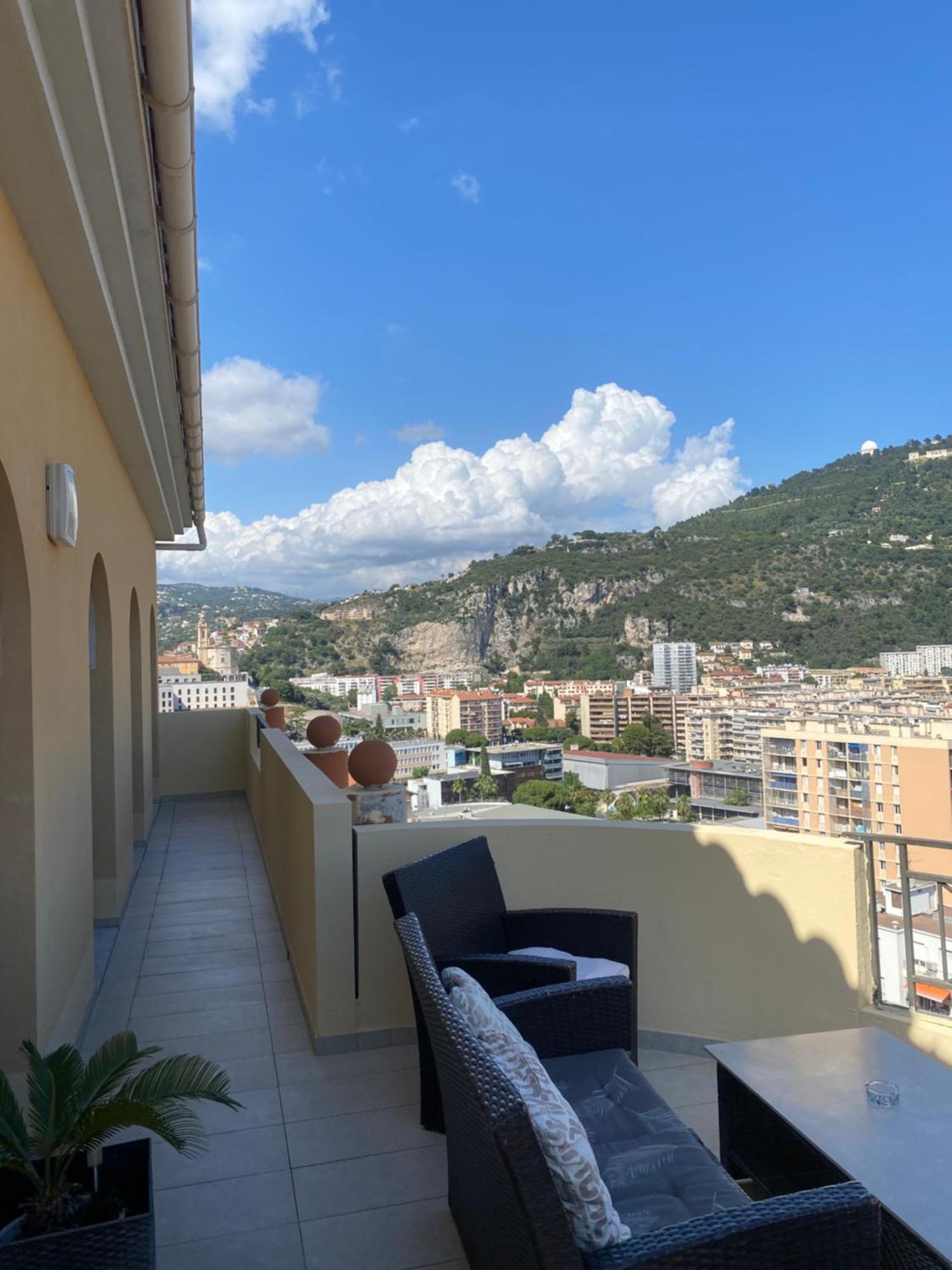Appartement-Nice 01 Vue Mer - Panoramique Wifi-Parking Extérieur photo