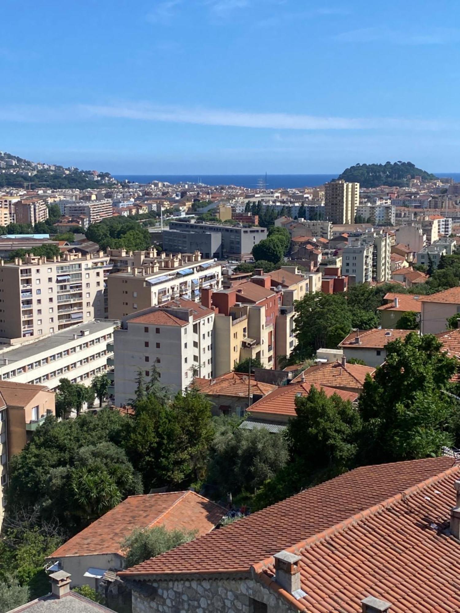 Appartement-Nice 01 Vue Mer - Panoramique Wifi-Parking Extérieur photo